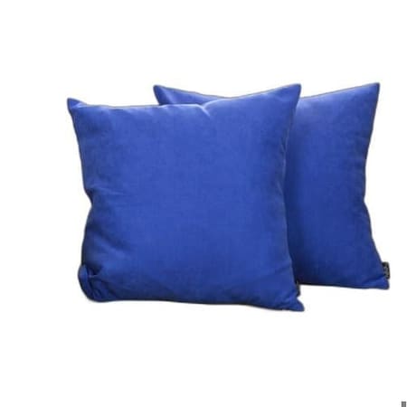 Homeroots Blue Honey Sapphire Decorative Throw Pillow Cover2 Piece 20 x 20 in. 355547